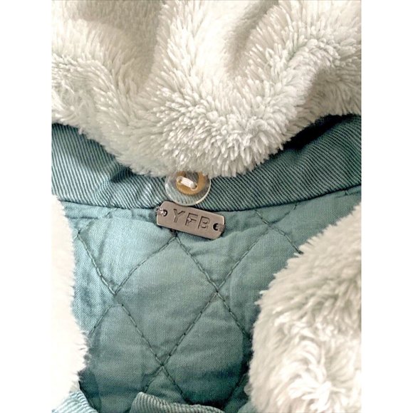 Young Fabulous & Broke barn chore jacket Small faux fur removable collar New - Picture 9 of 11